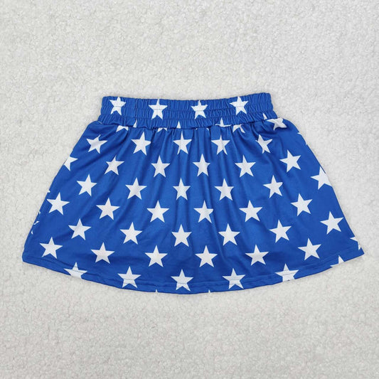 July of 4th Stripe print short skirt