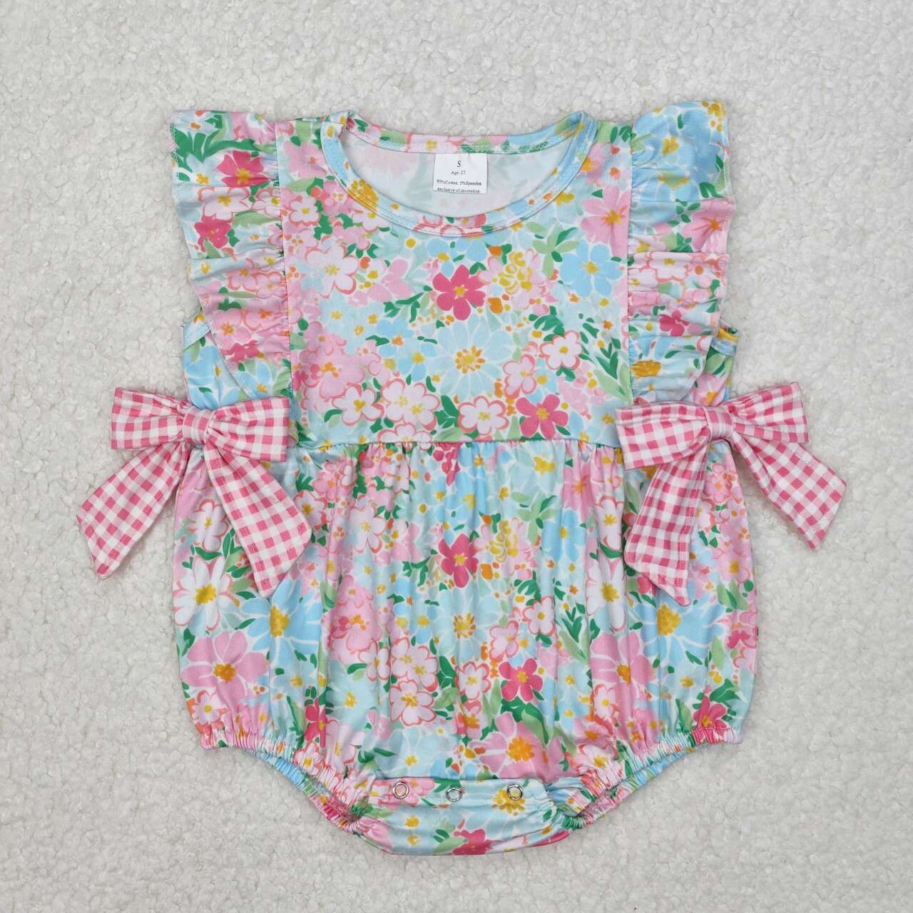 floral Print Baby Romper