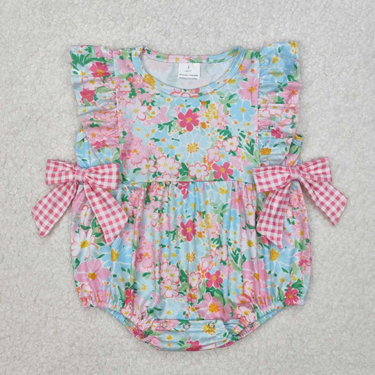 floral Print Baby Romper