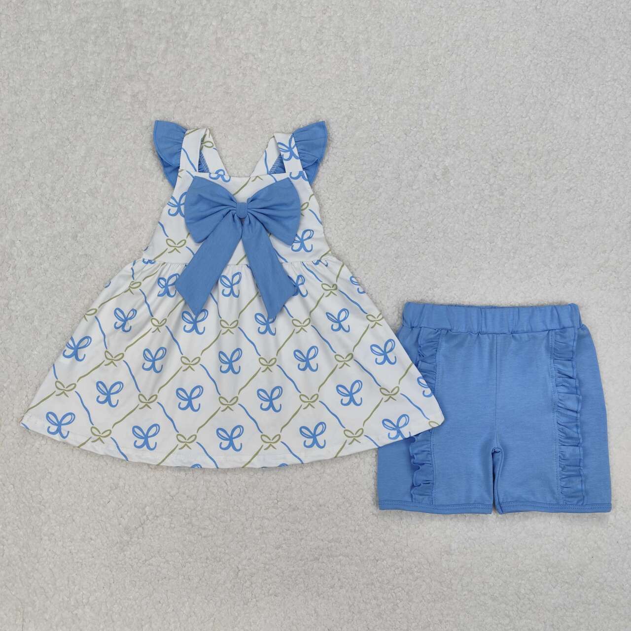 Bow girls Suit Summer Set