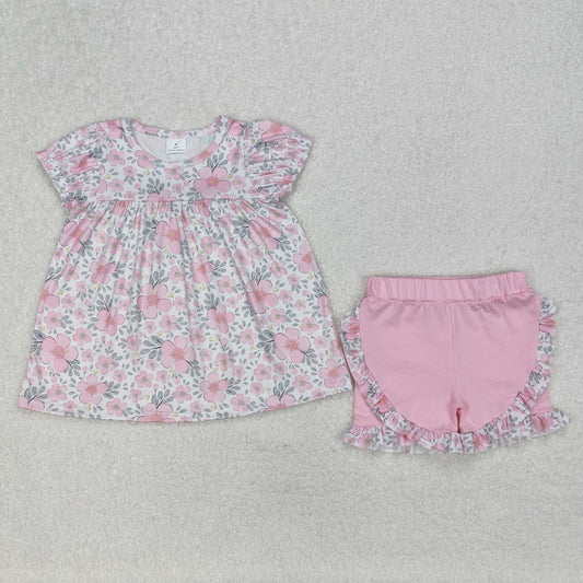 floral girls Suit Summer Set