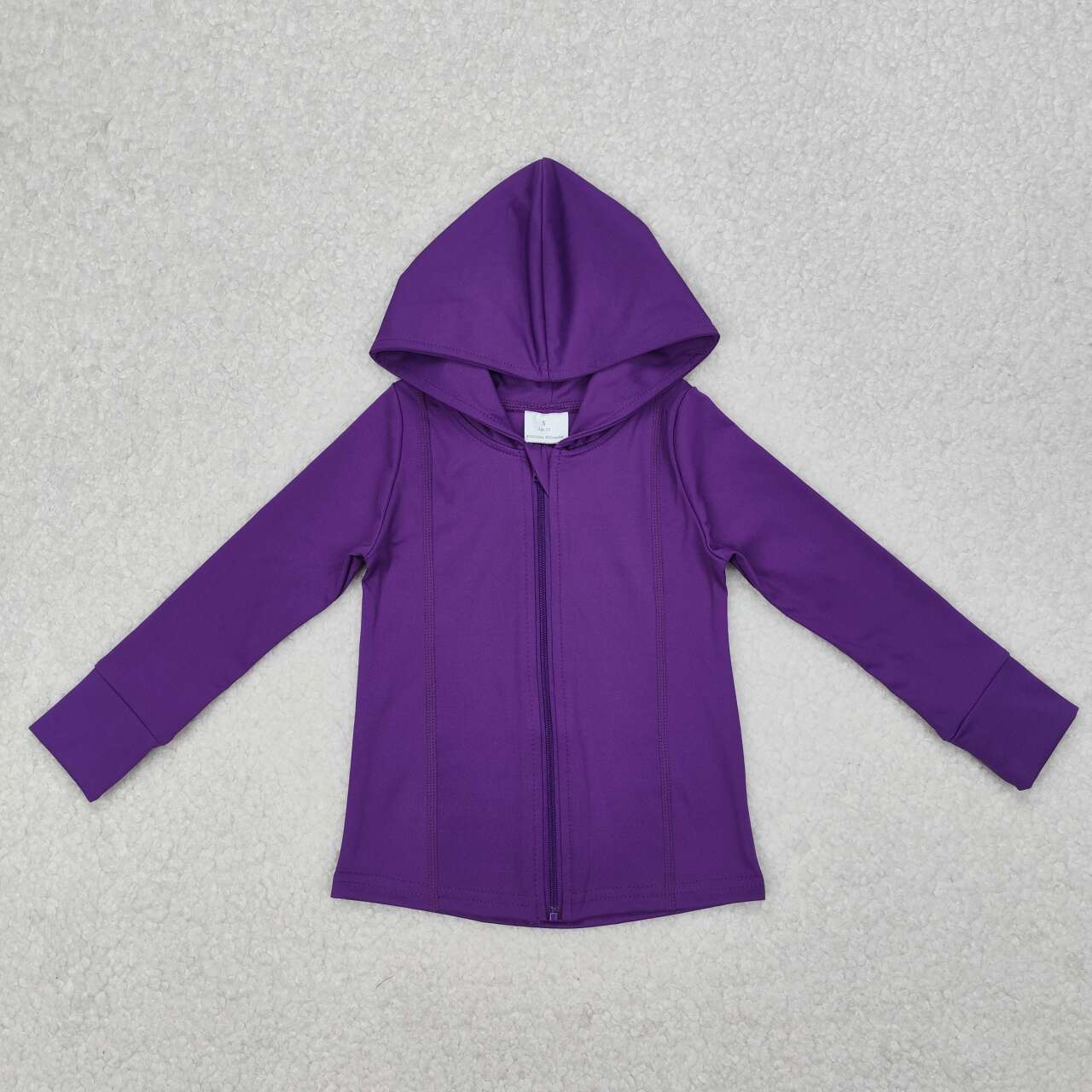 purple print hoodies