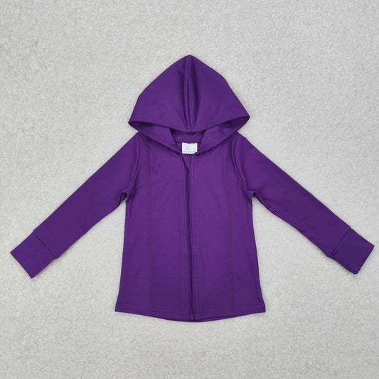 purple print hoodies