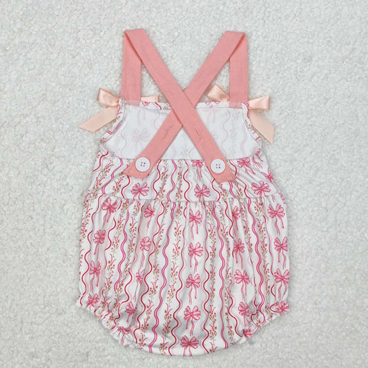 Bow Print Baby Romper