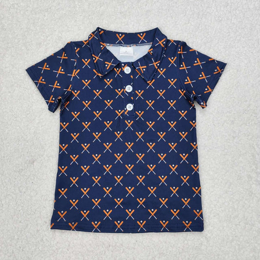 baseball With Button Boy Shirt