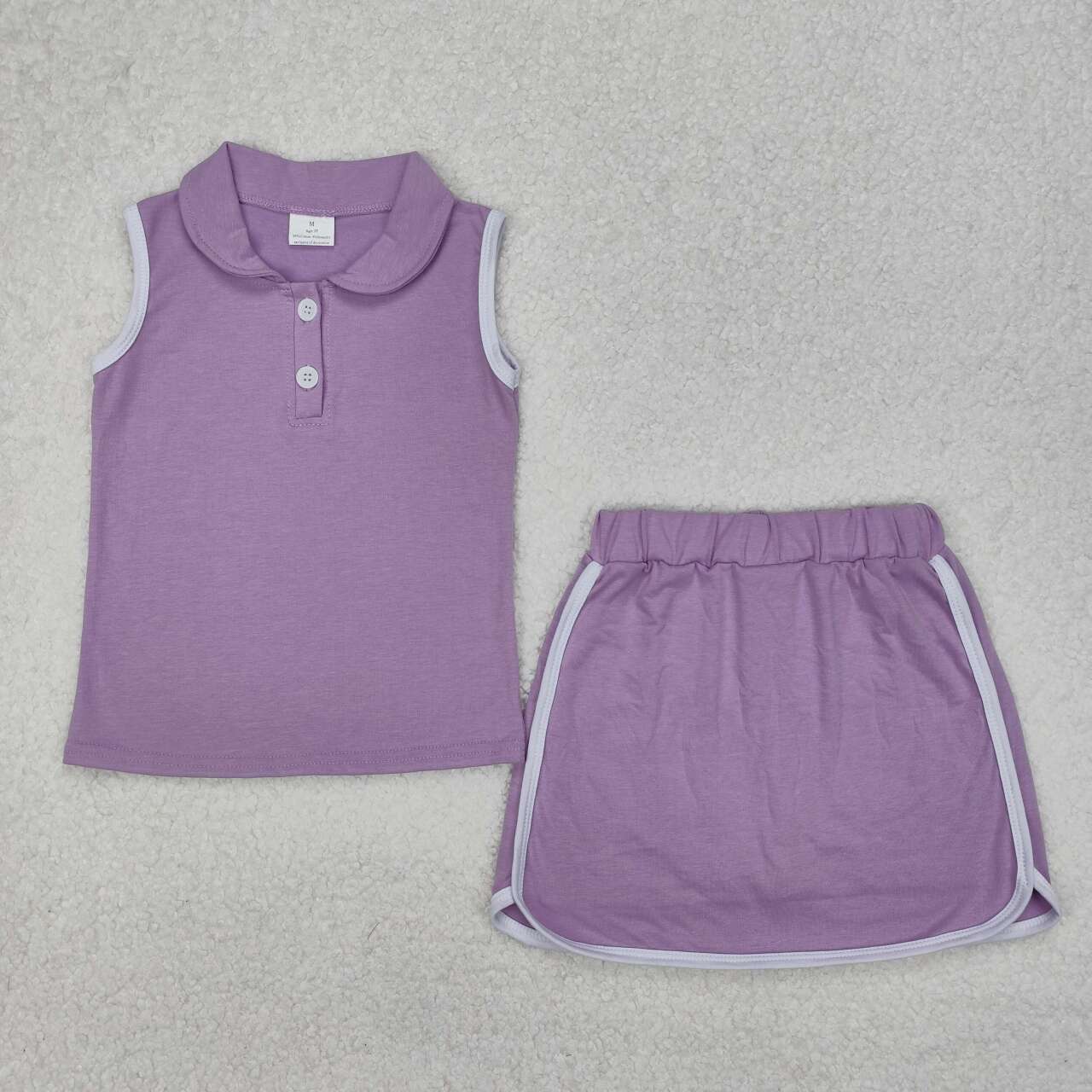 purple sleeveless Summer Set
