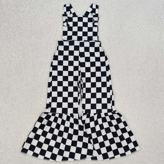 black and white plaid Jumpsuit