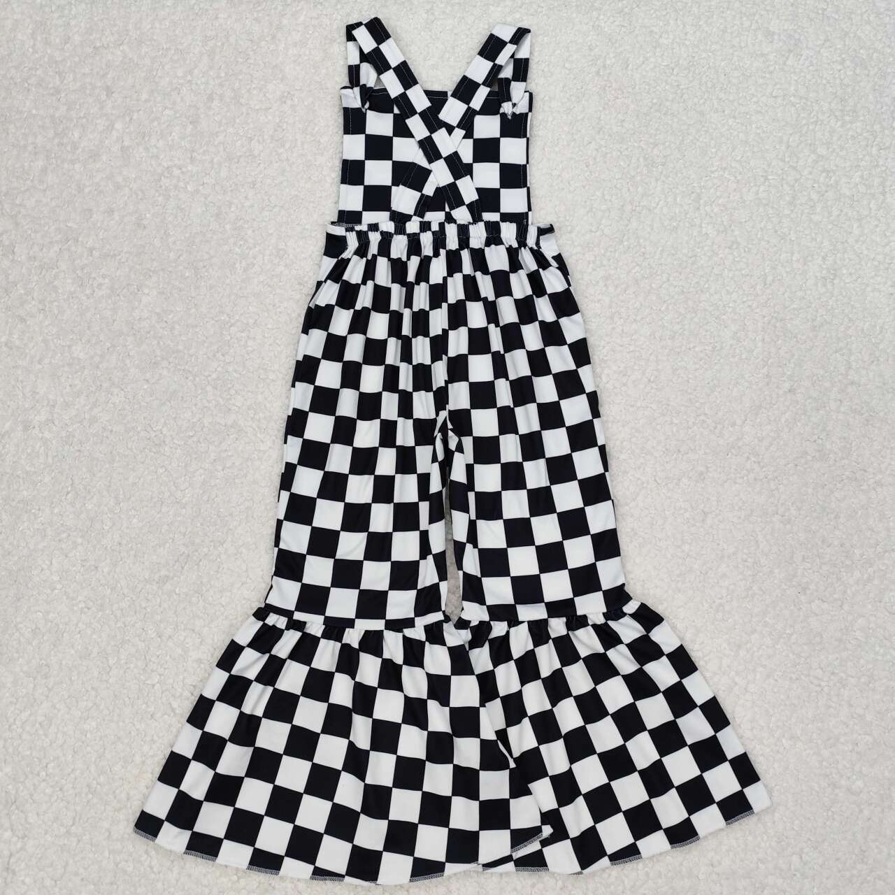 black and white plaid Jumpsuit