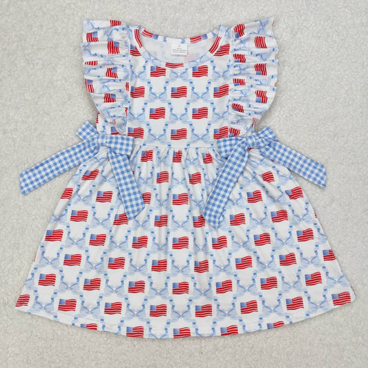 july of 4th flag print Girls dress