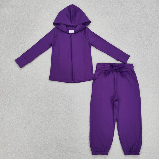 purple jogger Set