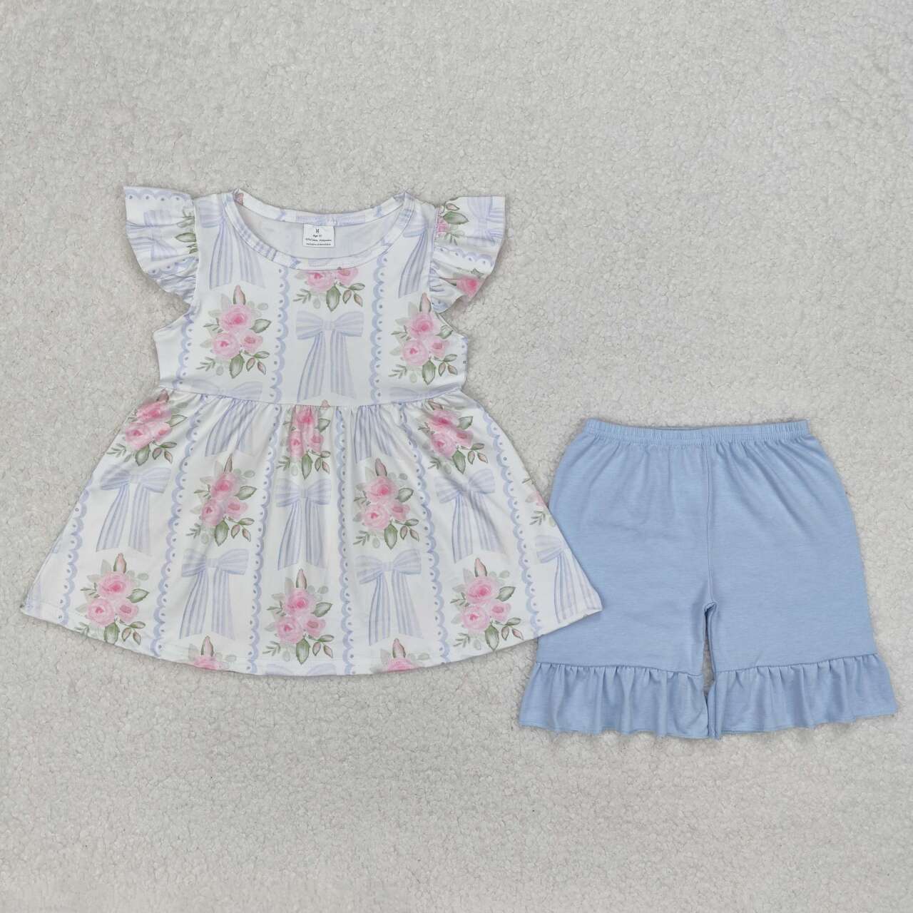 floral Short sleeve Girls Set
