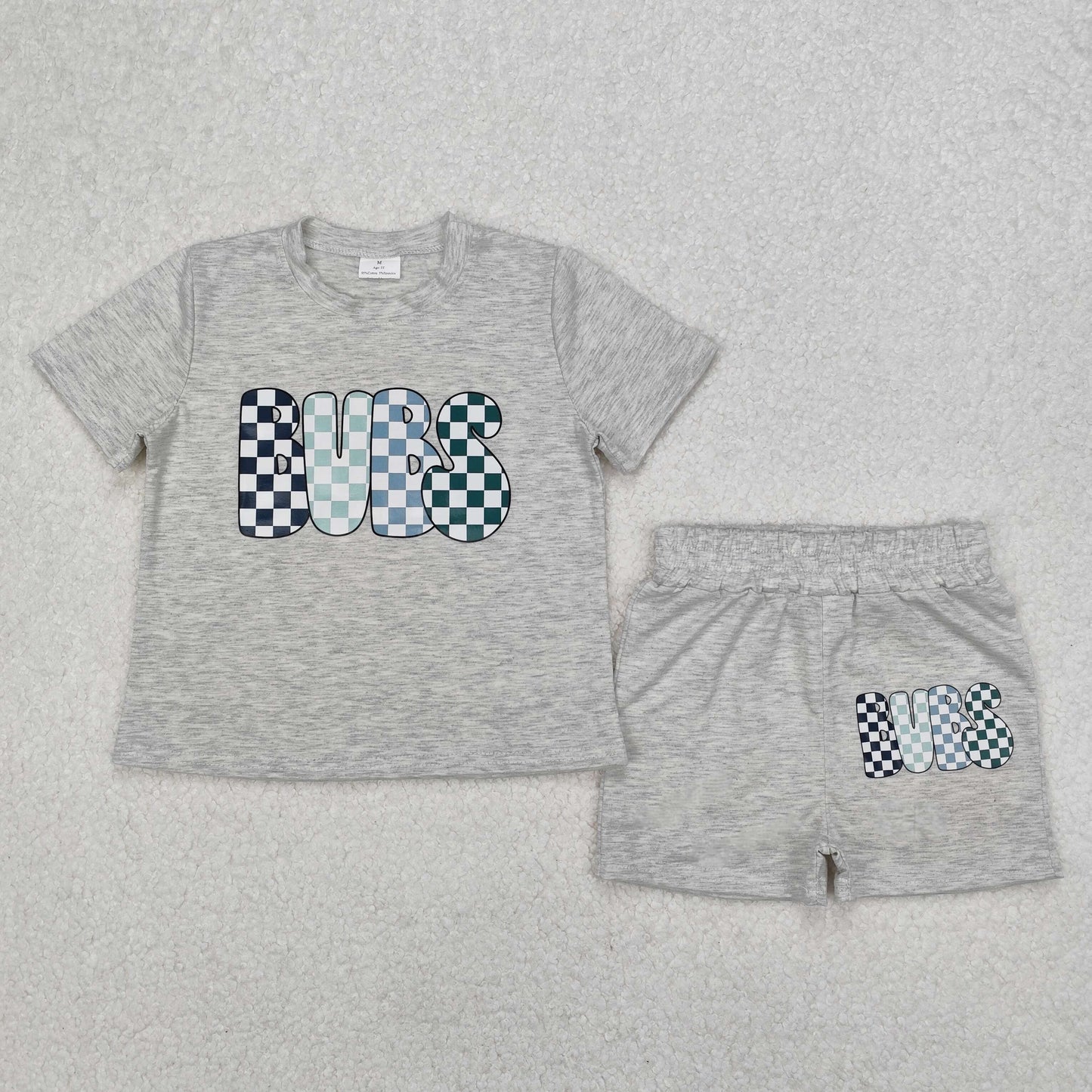 Grey Short sleeve Boy Set