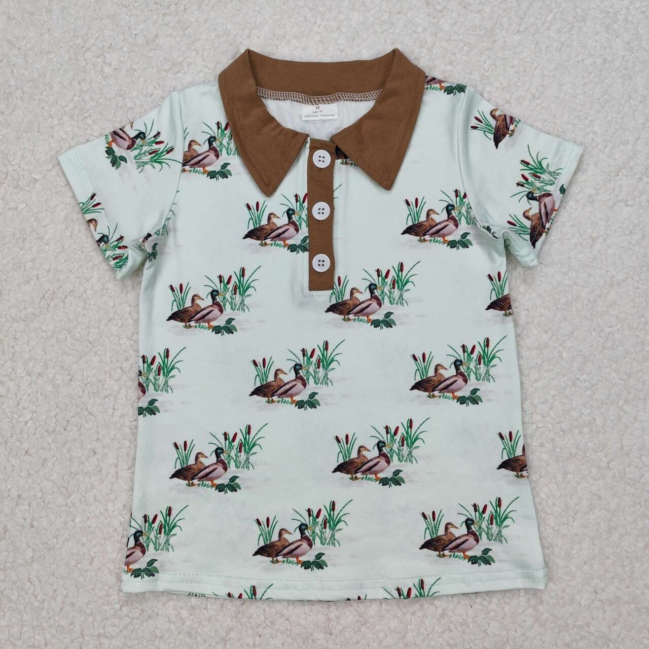 duck With Button Boy Shirt