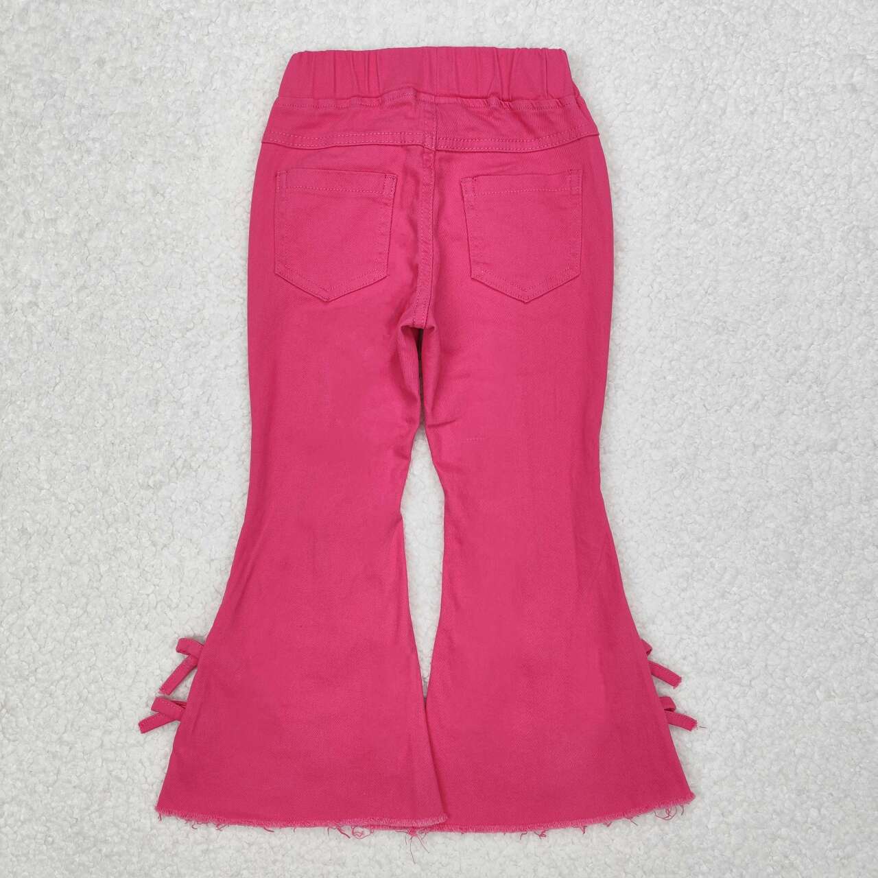 Hot Pink Bottom With BOW Bell Jeans