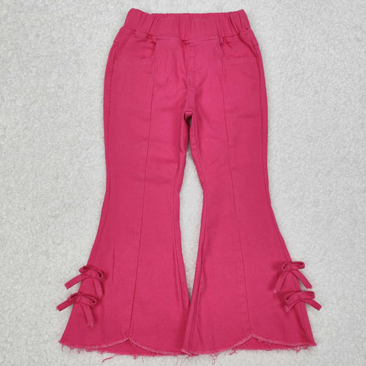 Hot Pink Bottom With BOW Bell Jeans