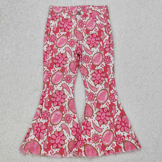 western Pink Bell Jeans