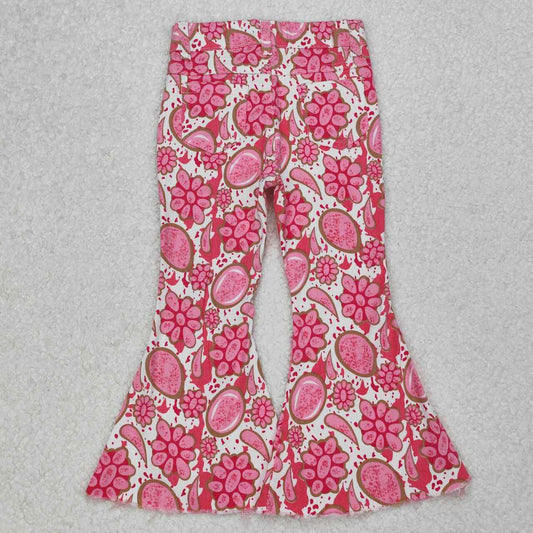 western Pink Bell Jeans