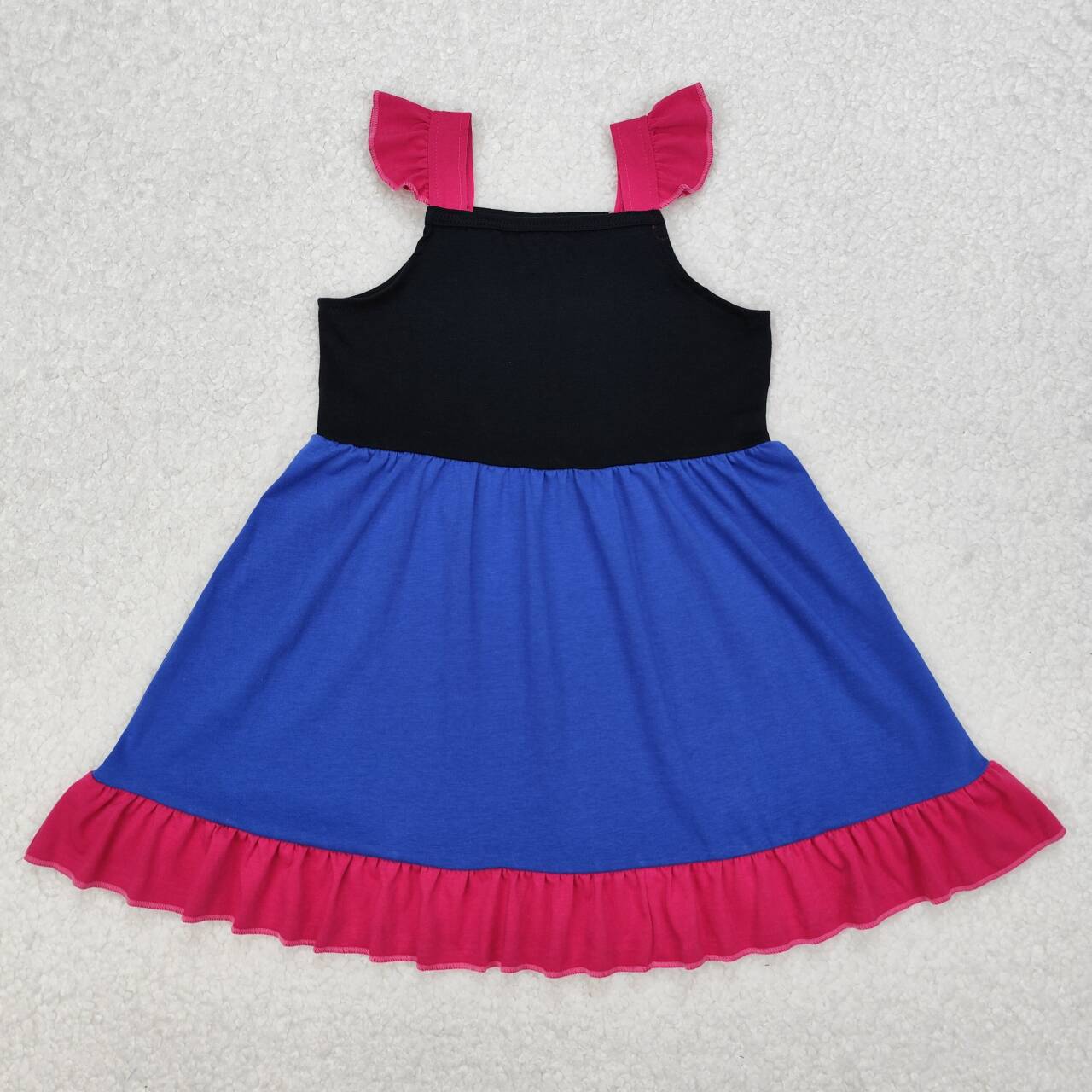Blue flutter Girls dress