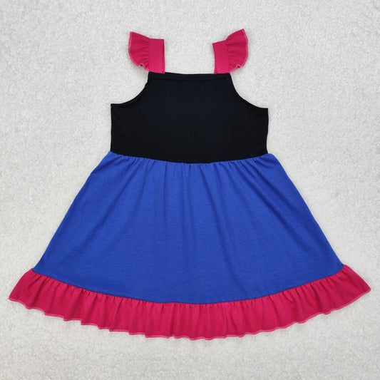 Blue flutter Girls dress