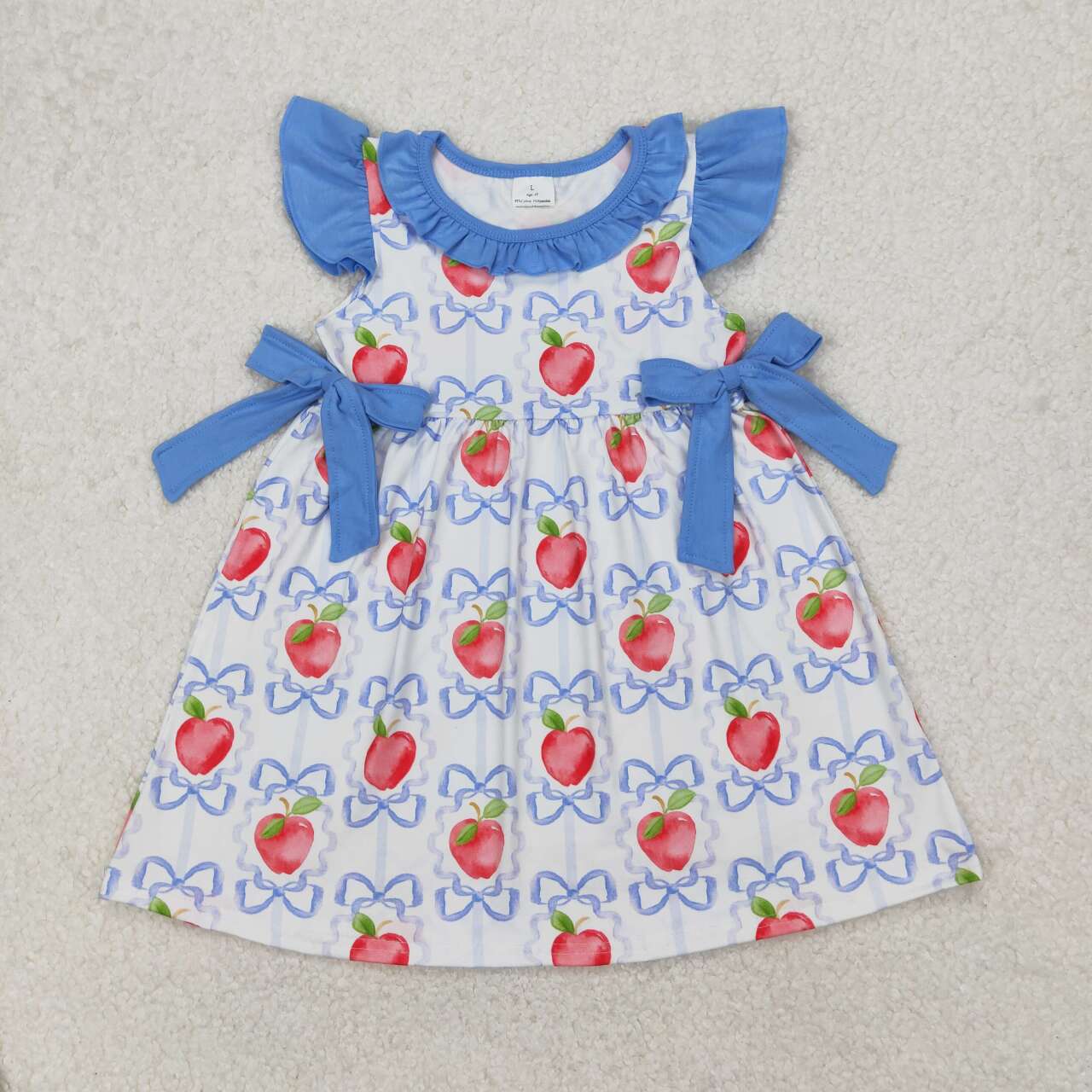 strawberry Bow print Girls dress