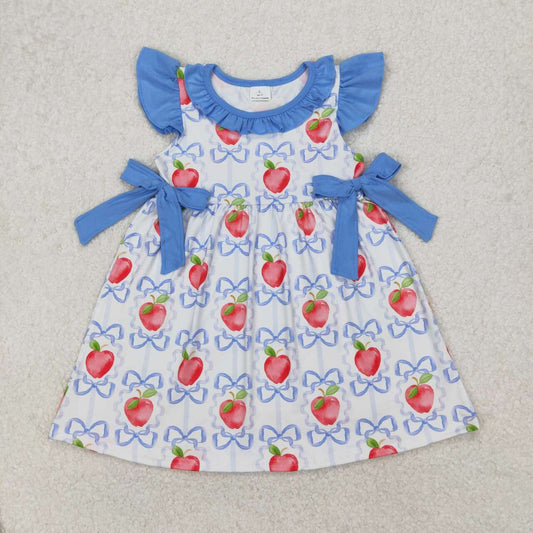 strawberry Bow print Girls dress