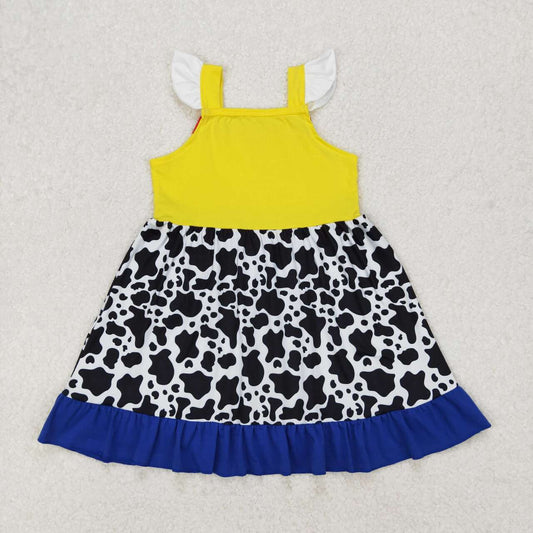 Cow flutter Girls dress
