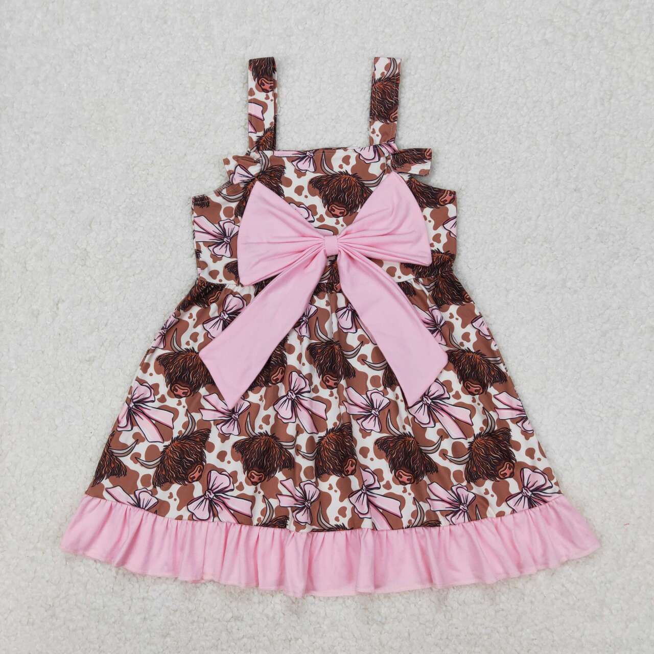 Cow Bow Girls dress