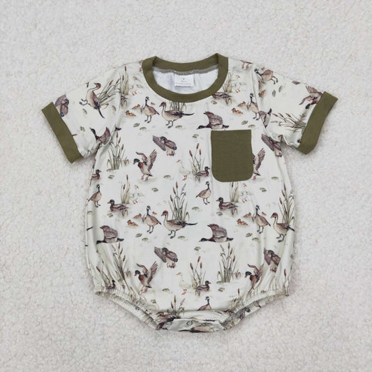 Duck Print Baby Romper