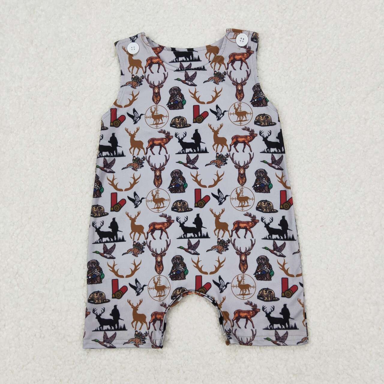 Deer Print Baby Romper