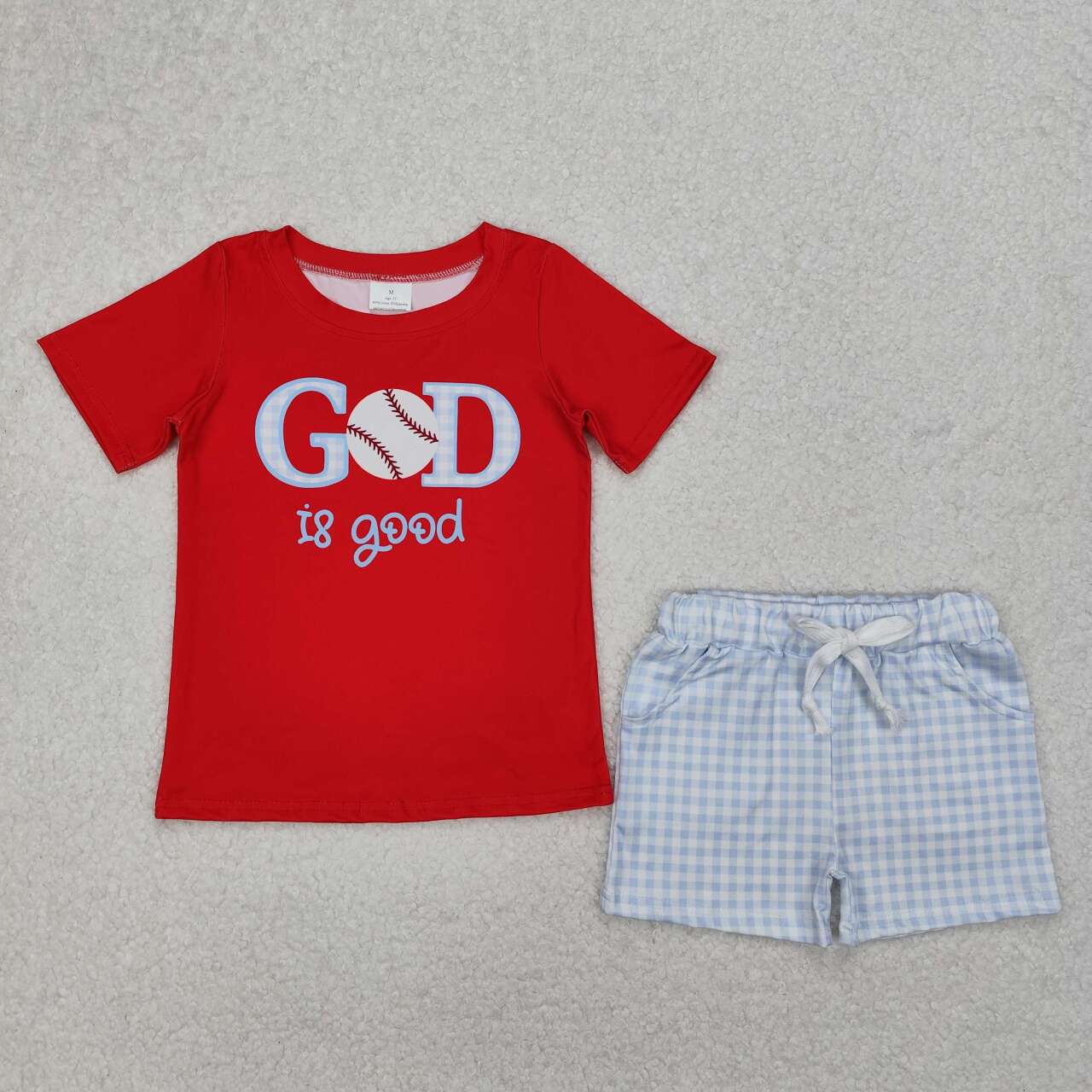 baseball is good Print Short sleeve Boy Set