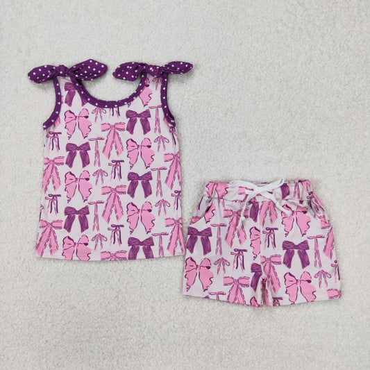 Bow Print Girls Set