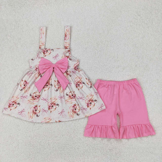 western horse Print Girls Set