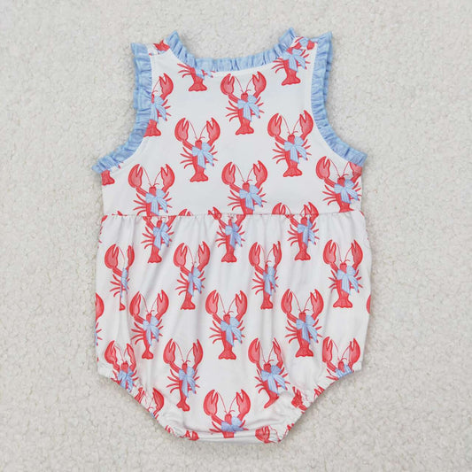 lobster Print Baby Romper