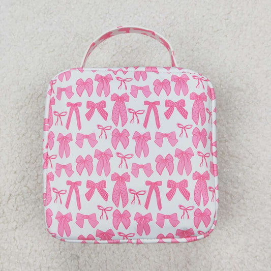 Pink Bow Lunch zipper Box