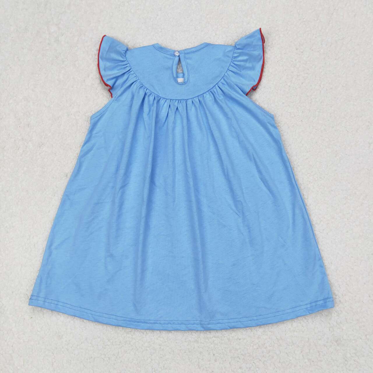Blue sailboat Smock Girls Dress
