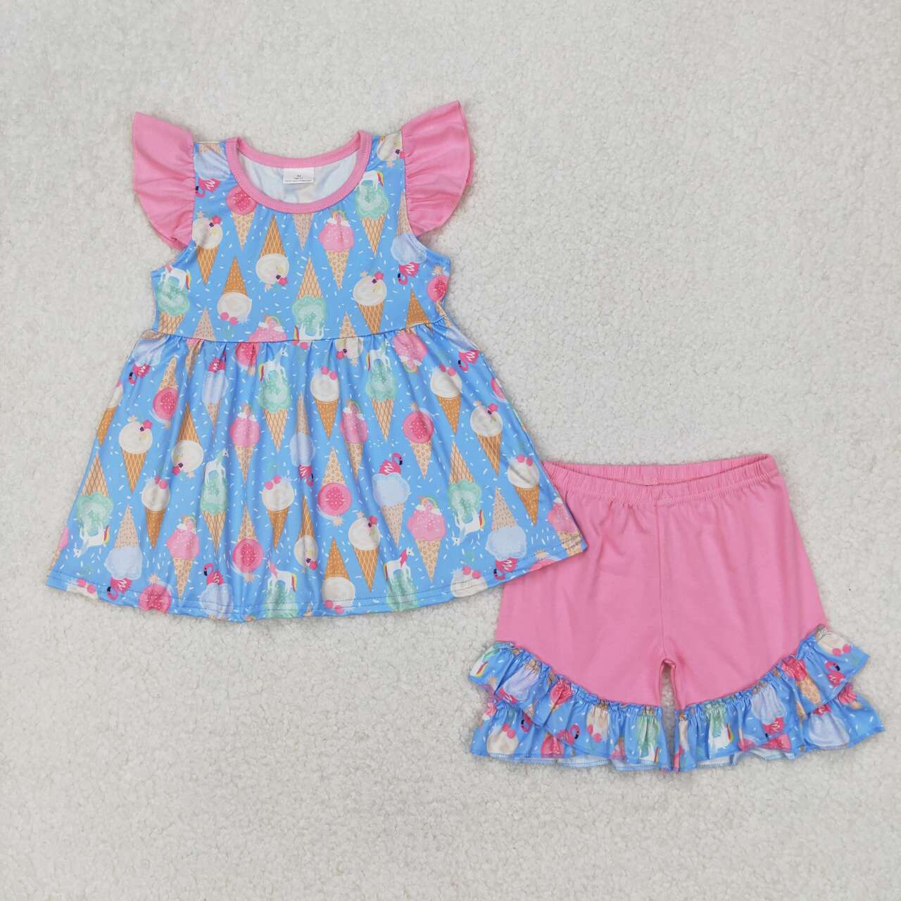 Summer ice cream Print Girls Set