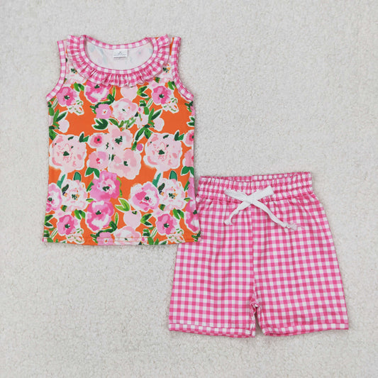 Summer floral Print Girls Set