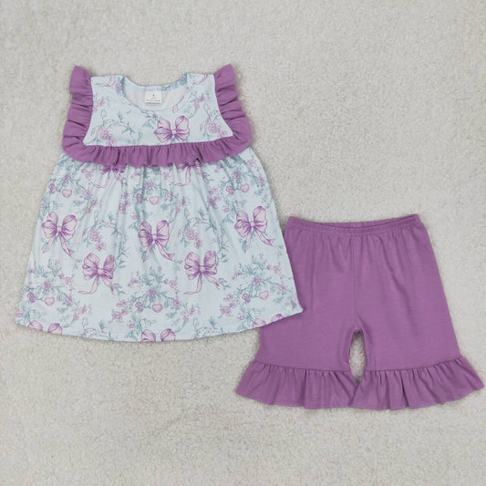 floral sleeveless girls Set