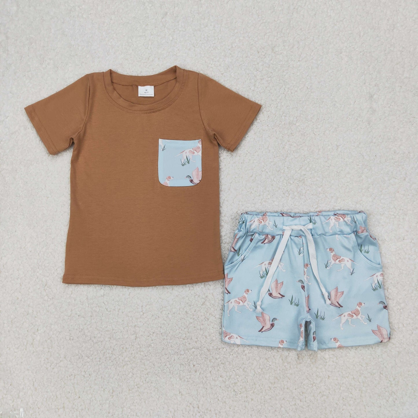 Duck pattern Short sleeve Boy Set
