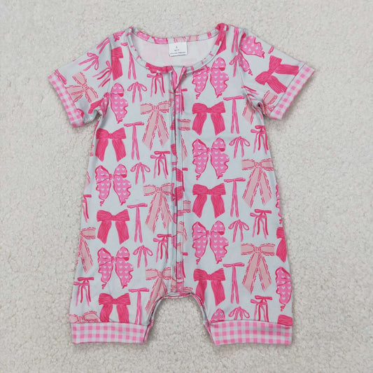 Pink with Zipper Baby Romper