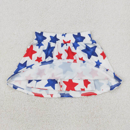 July of 4th Star print short skirt