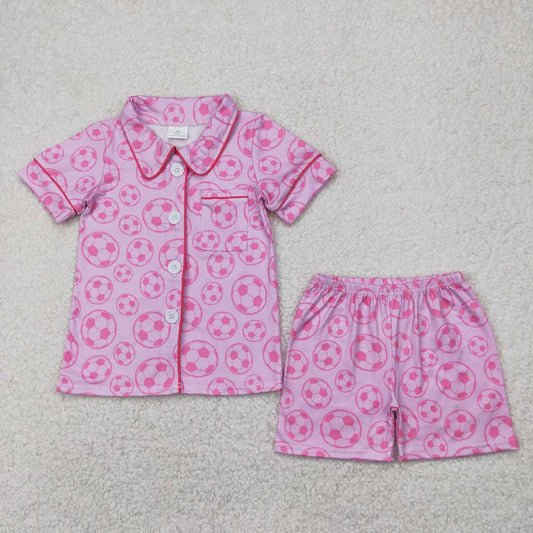 hot Pink Smile Button Pajamas