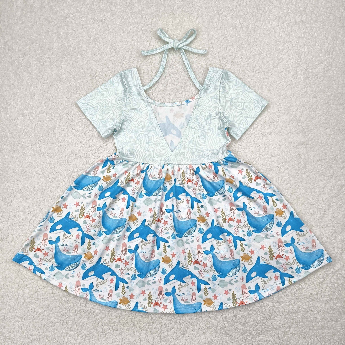 whale Girls short sleeve dresses
