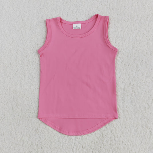 Pink girl yoga vest
