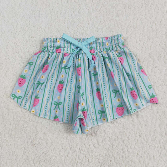 Strawberry flower shorts