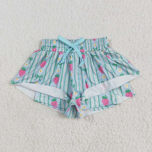 Strawberry flower shorts