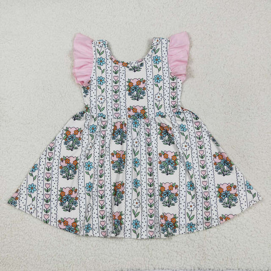 floral print Short Girls Dress