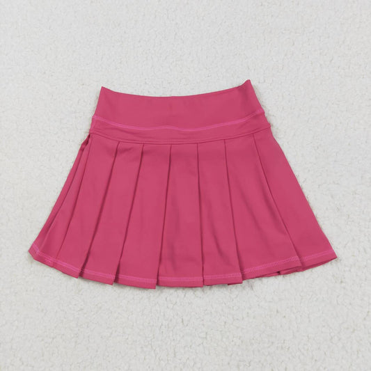 Hot Pink solid Kids yoga Short