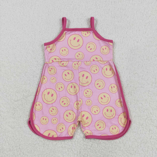 Smile print Girls Jumpsuit