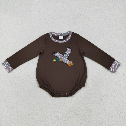 Camo Duck embroidered print Baby Romper LR2310